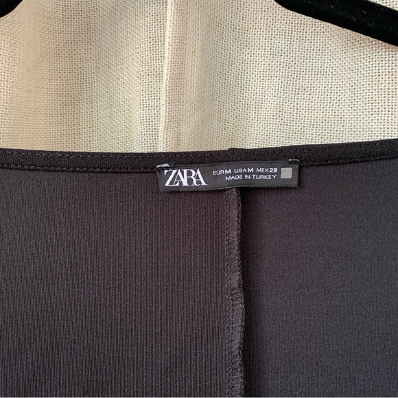 ZARA BLACK CROPPED BATWING TOP - Picture 4 of 6